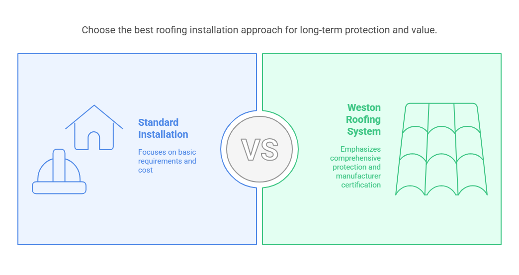 Asphalt Shingle Installation: The Weston Roofing Difference